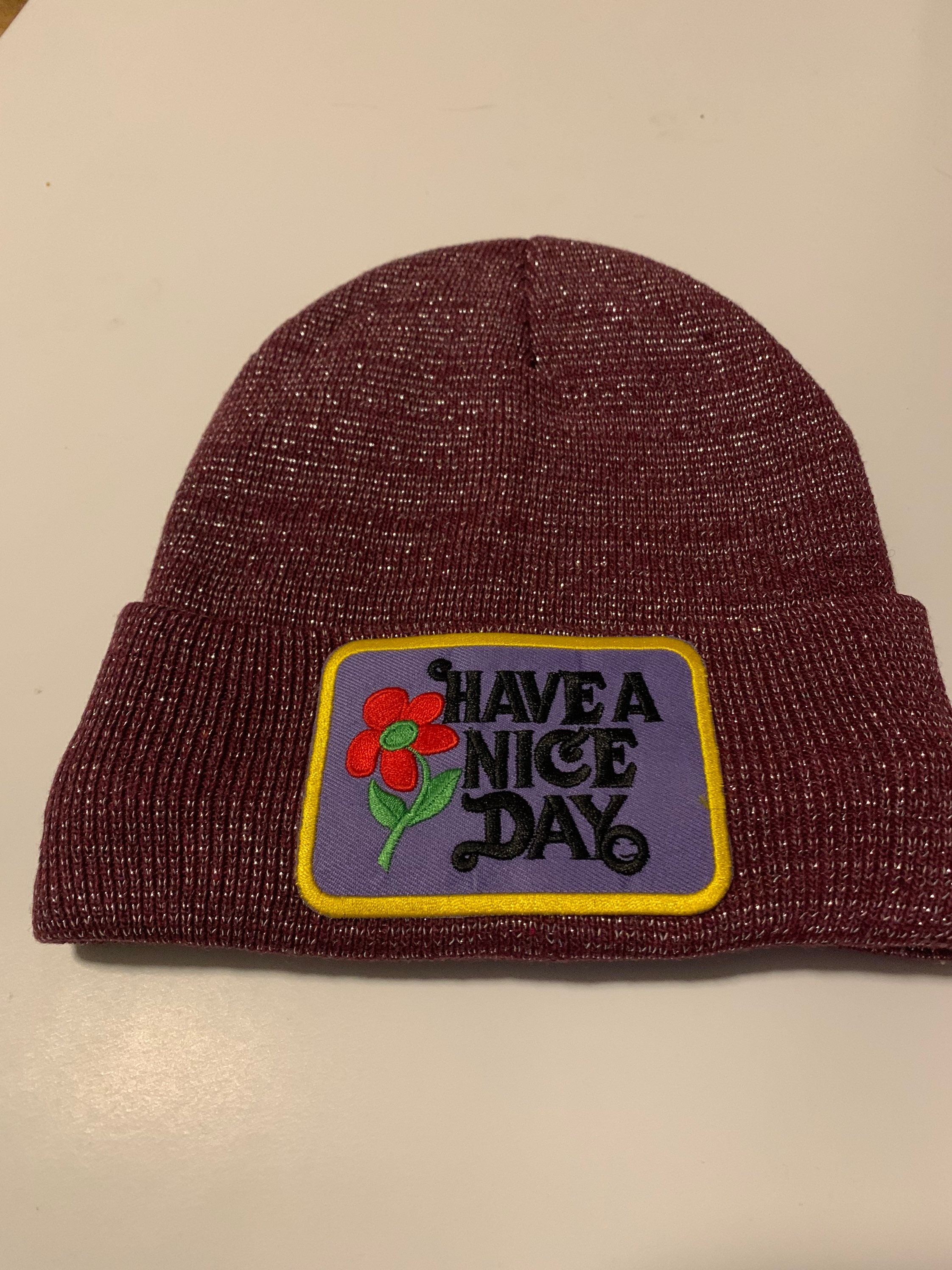 Have a Nice Day Beanie Cuffed Beanies 