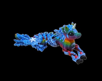 Hippocampus - Sea Unicorn - 3D Printed Unicorn Mermaid