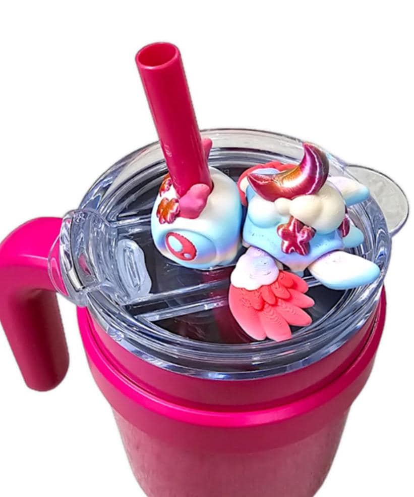 Straw Buddy - Dream Turtle & Yeti Straw Buddy - Straw Topper - Straw Charm - Stanley Accessories