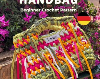 LULU Tasche Häkelanleitung: Anfängerfreundlich mit T-Shirt-Garn, Individuelle Größe