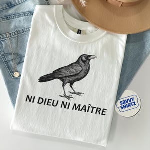 Anti-Authoritarian Shirt, Ni Dieu Ni Maître, No God No Master, Anti Trump Shirt, Leftist Protest Shirt, Anarchist T-shirt, Anti Trump Shirt