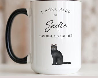 Personalized British Shorthair Cat Mug | Custom Pet Photo Gift