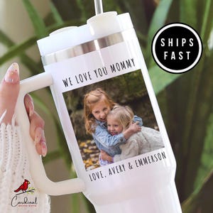 Personalized Photo Tumbler, Gift for Mom, Custom Names Tumblers, Mother&#39;s Day Gifts, Mother from Kids Gifts