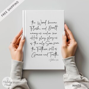 Scripture Notebook Journal, Hardcover Notebook, Faith Prayer Planner, Prayer Journal, Gratitude, Christian Devotional Gift, Christmas Gift