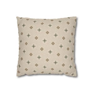 Spun Polyester Square Pillowcase: Double-Sided Print Home Decor