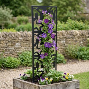 Freestanding Metal Trellis: Outdoor Plant Climbing Support Stand