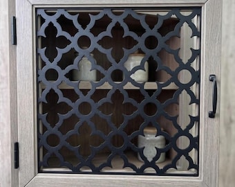 Inserto metálico para armario: Cubierta decorativa de ventilación victoriana, rejillas metálicas personalizadas