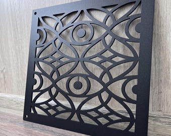 Cubierta de ventilación metálica personalizada, rejilla de retorno de aire de pared, panel decorativo de climatización.