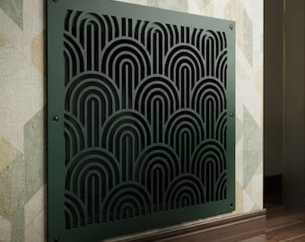 Cubierta de ventilación decorativa estilo Art Déco: diseño, tamaño y color totalmente personalizados.