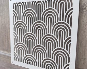 Cubierta de ventilación decorativa blanca: rejilla de retorno de aire frío con recubrimiento en polvo.