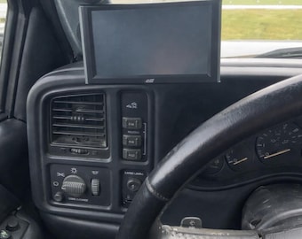 99-07 GM Chevy Truck Dash Monitor Mount, CTS2 CTS3 SCT X4, Tall or Stubby, with or without Lockring