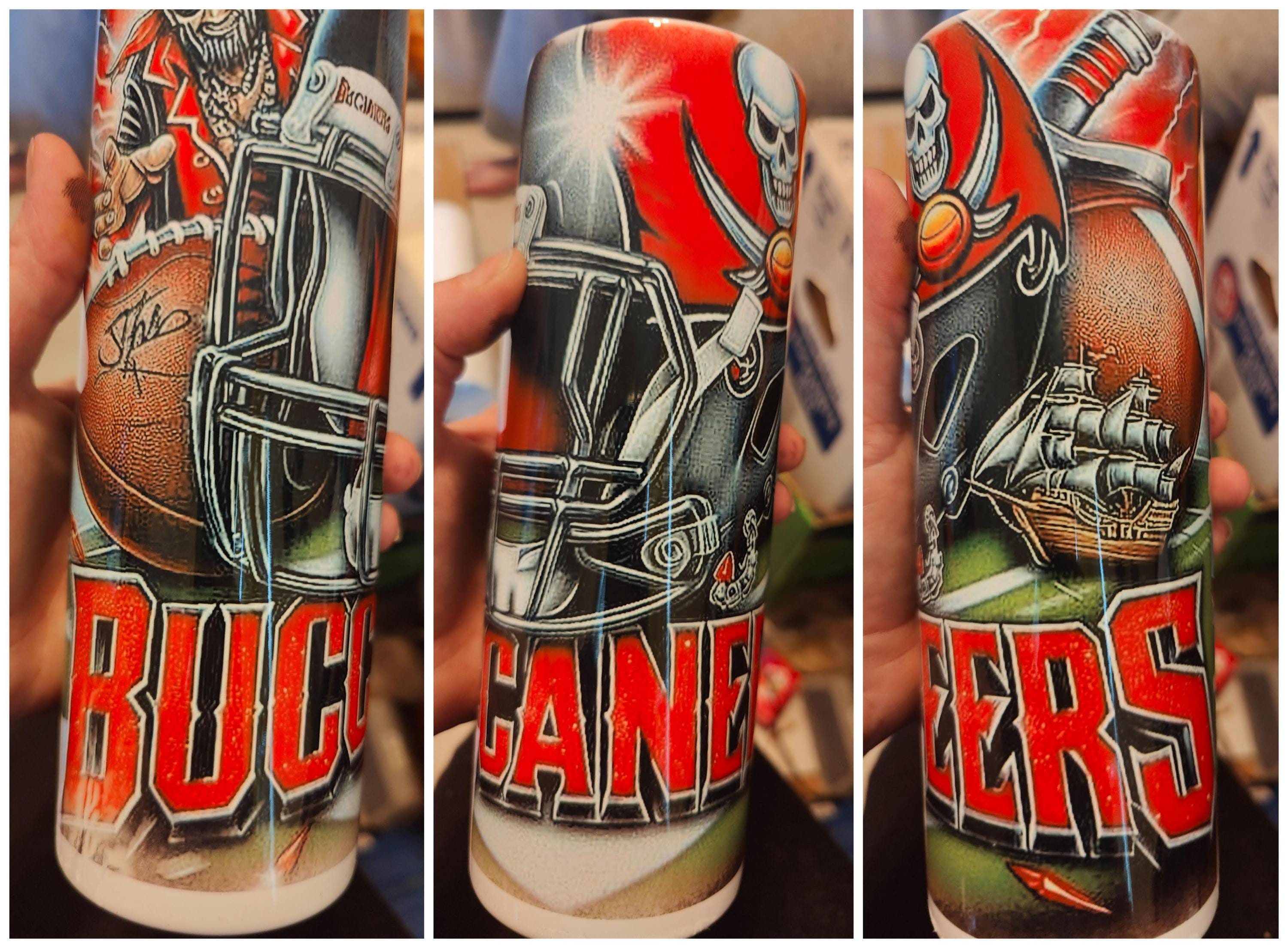 Tampa Bay Buccaneers Football Sublimation Tumbler 20oz Hot/cold ...
