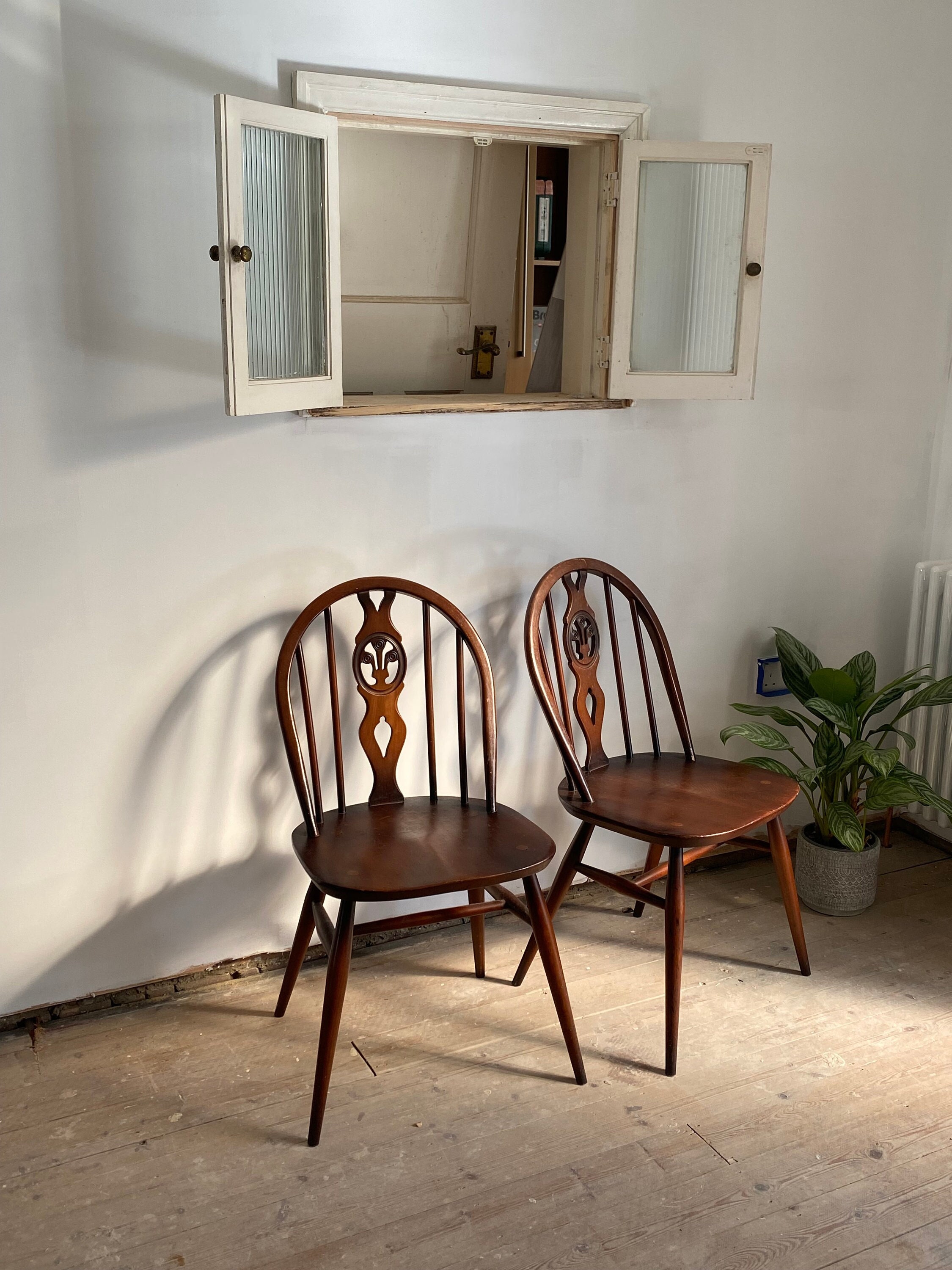 Ercol fleur de lys dining chairs sale