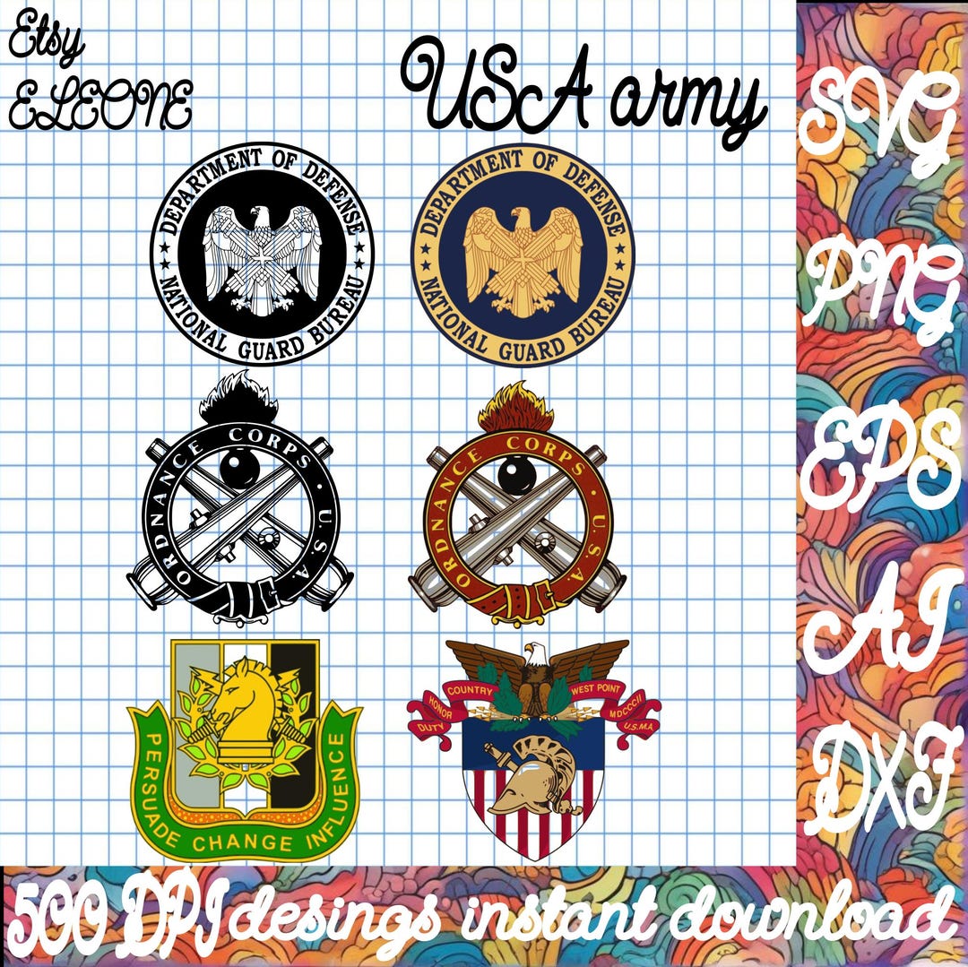 United States Army Seal Logo SVG Title Digital File Digital File ...