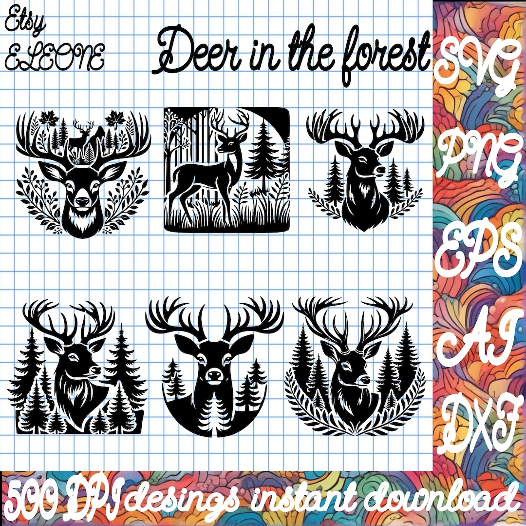 Big Buck | SVG PNG JPG | Deer | Deer Buck Design | Deer Art ...