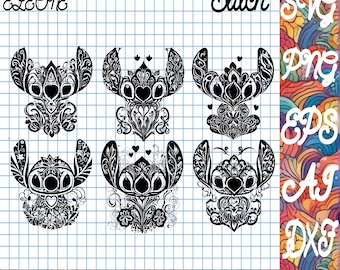 Lilo and Stitch SVG - Digital Download, Stitch SVG, Lilo and Stitch Svg, silhouette svg, Tumbler svg, stitch Tumbler svg, Cartoon Svg