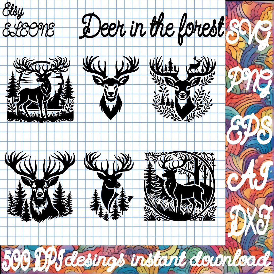 Big Buck | SVG PNG JPG | Deer | Deer Buck Design | Deer Art ...
