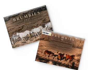Calendario de pared Brumbies 2027: Caballos salvajes - Impreso en Australia