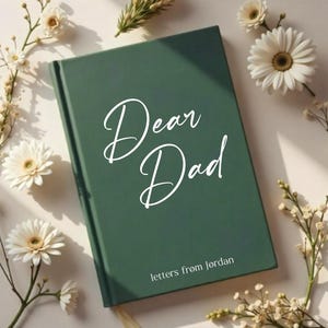 Cartas a papá - Cuaderno personalizado "Querido papá" - Diario personalizado "Te extraño" - Diario de duelo por la pérdida de un padre - Diario de condolencias por la pérdida de un padre