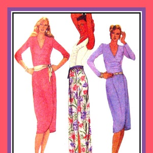 Vintage 1980-STUDIO 54 Styles-disco-dance Dress-sewing Pattern-low V ...