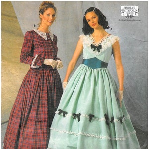 Vintage 1996-Gone With The Wind-Designer Sewing Pattern-Garden Party Gown-Civil War Era Day Dress-Cape-Lace-Ribbon-Trims-Size 10-14-Rare