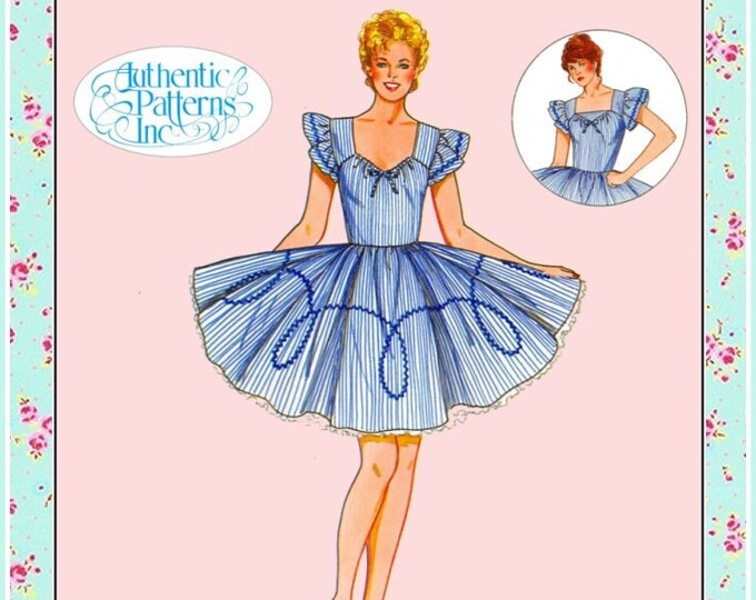 Vintage 1980ssquare DANCE Dresssewing Patternsweetheart Etsy