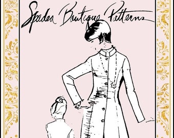 Vintage 1963-DESIGNER NEHRU JACKET-Spadea Sewing Pattern-2 Lengths-Lined-Fitted-Tailored-Shirt Option-Size 12-Mega Rare-Collectible