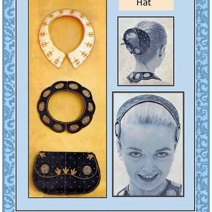 Vintage 1955- GLAMOROUS FASHION ACCESSORIES-Sewing Pattern-Bead Work-Embroidery-Shaped Collars-Bags-Headband Hat-Transfer-Rare