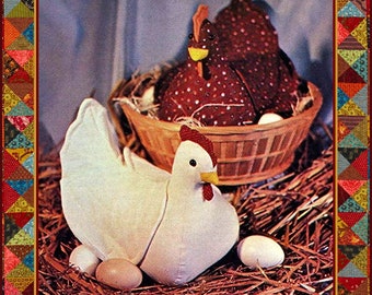 chicken stuffed animal pattern