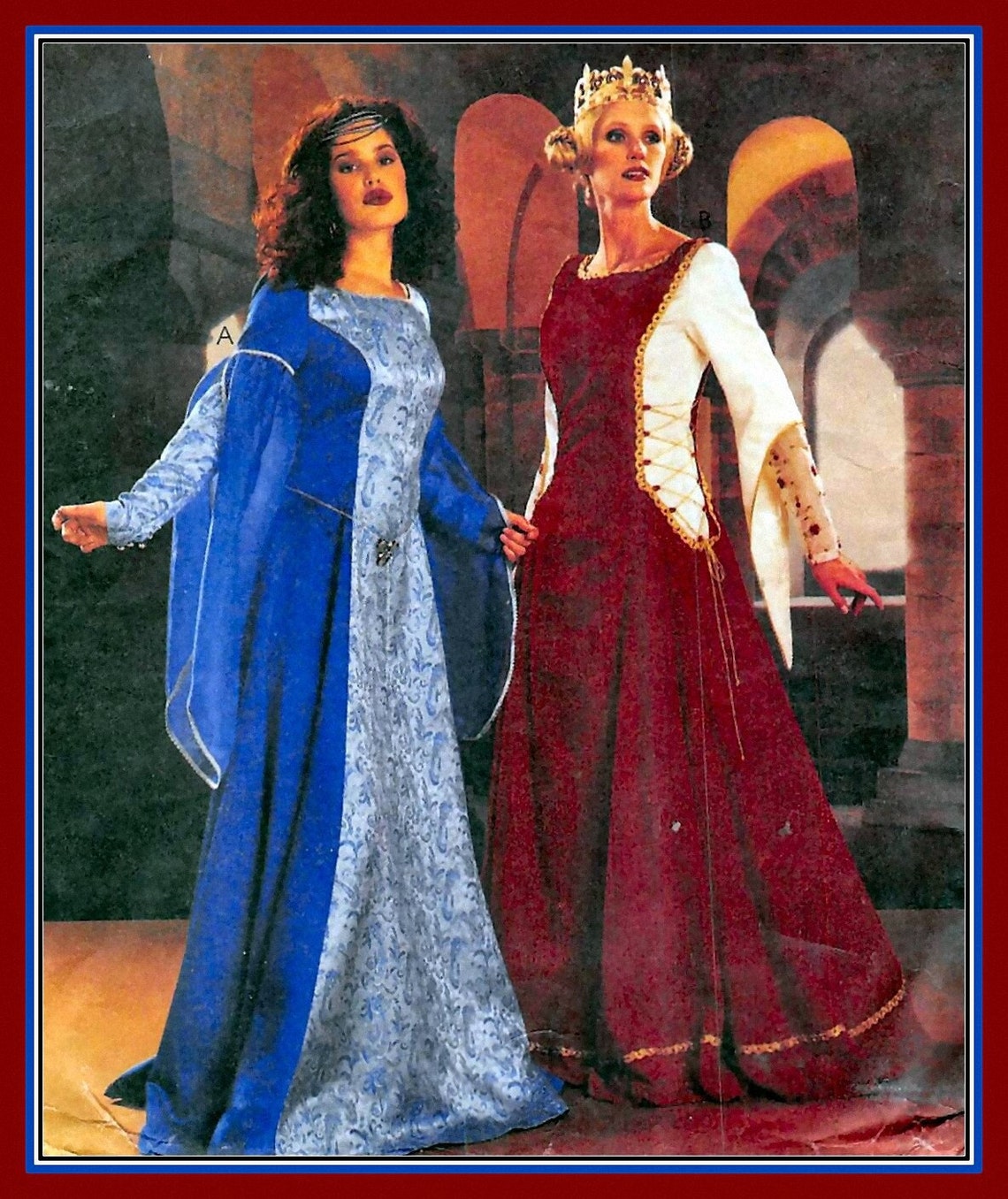 Vintage 2002MEDIEVAL QUEEN Gowncostume Sewing Pattern2 Etsy