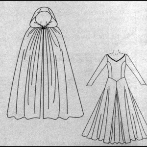 MAID MARIAN Ensemble-costume Sewing Pattern-enchanting Long Gown-lace ...