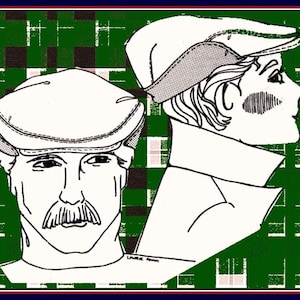 Vintage 1985-Classic ENGLISH DRIVING CAP-Designer Sewing Pattern-Interlining-Contrast Earflap-Gents & Ladies- All Sizes-Rare