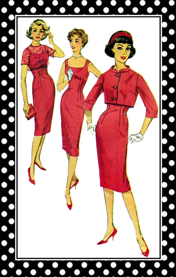 1959-la Petite Coquette-reproduction Sewing Pattern-sexy Wiggle