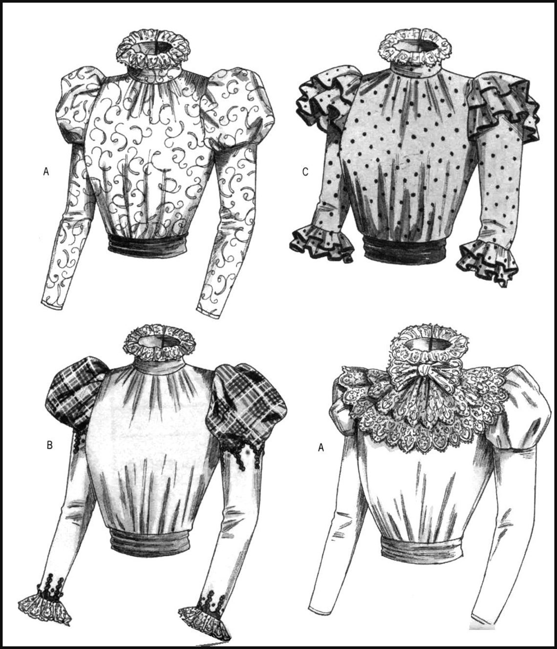 VICTORIAN LADIES Blouseshistorical Sewing Patternthree Etsy