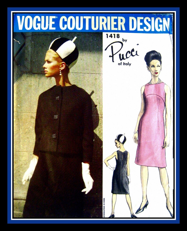 Vintage 1960sdressjacket Ensemblevogue COUTURIER Etsy