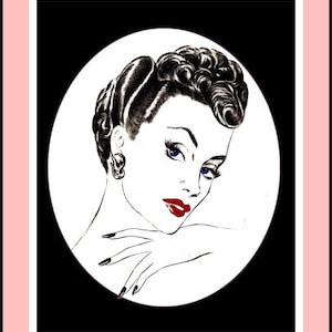 Peinados glamurosos de los años 50 - Más de 40 peinados de alta costura - Instrucciones fáciles - Rizos - Corte - Fijación - Ondas con los dedos - 100 páginas - Libro electrónico - PDF