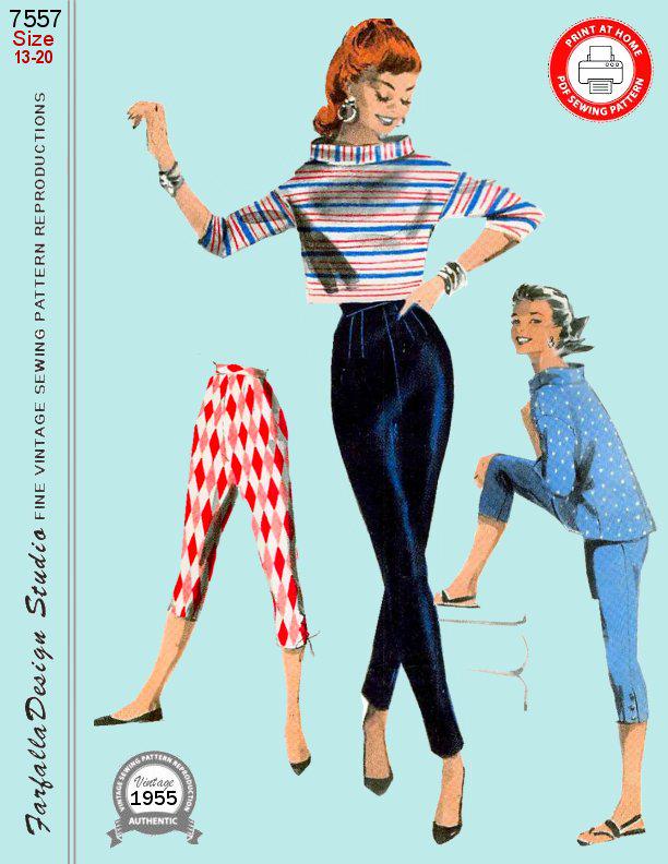 50s Cigarette Pants