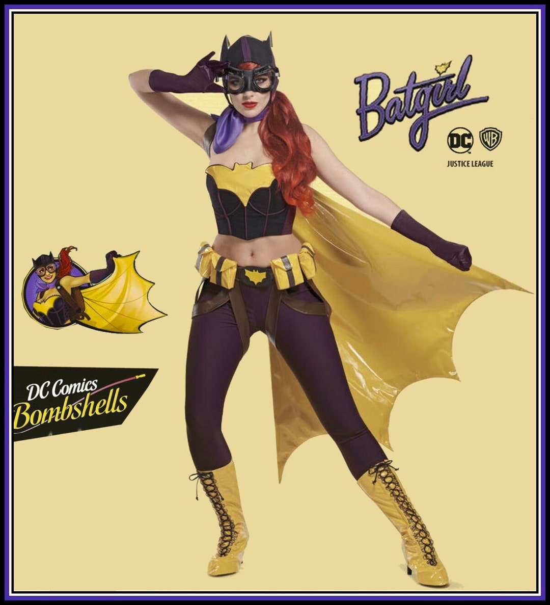RETRO Batgirl-costume Sewing Pattern-bustier-dc Comics Original ...