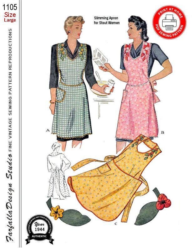 1940s Pinafore Apron - Etsy