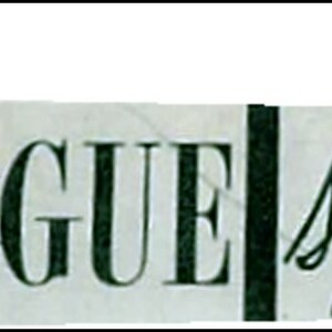 May include: A white label with black text that reads "VOGUE special design".