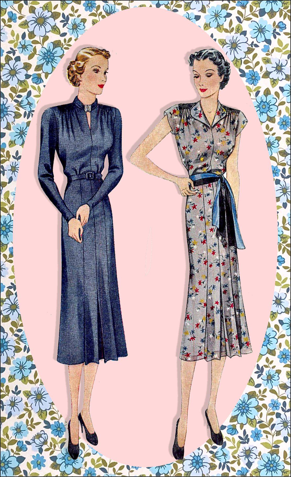 Vintage 1930s Style Dress