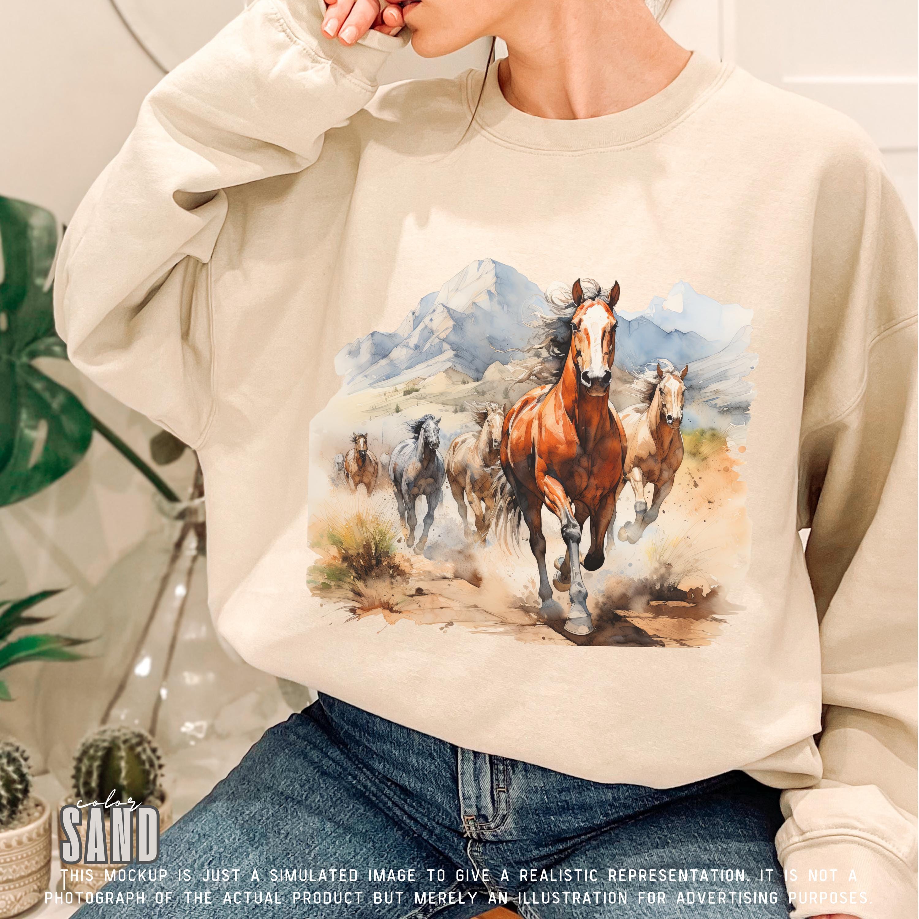 90s Horse Sweatshirt - Etsy