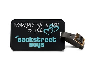 Backstreet Boys Luggage Tag, Acrylic Travel Bag Identifier