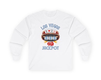 Las Vegas BSB Jackpot Long Sleeve Tee, Vintage Casino Shirt