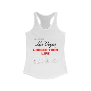 Women's Ideal Racerback Tank, Las Vegas Larger than Life Backstreet Boys Concert, Music Fan Apparel, Sleeveless Concert Tee, Vegas Vacation