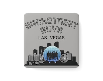 Backstreet Boys Las Vegas Porcelain Magnet