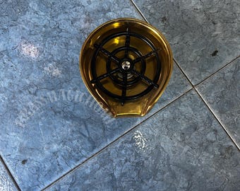 Handmade Unlacquered Brass Glass Rinser: Kitchen Sink Accessory