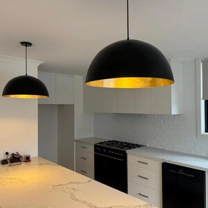 Set di 2 lampade da soffitto a cupola per l'isola della tua cucina, lampada a sospensione a cupola antica, fascino vintage per la tua isola, elegante e versatile.