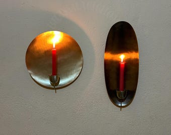 Messing Marokkaanse schans, bladgoud wandlamp, rustiek bohodecor