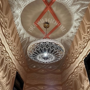 Chandelier,Pendant Light,lamp shades light, Brass hanging lamp, Moroccan Light Fixtures, Ceiling  Lighting, Simple Moroccan pendant lighting